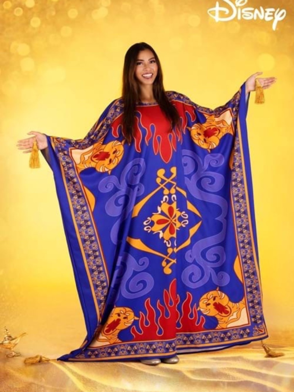 Disney Aladdin Magic Carpet Costume Adult Pullover Tunic Unisex Large